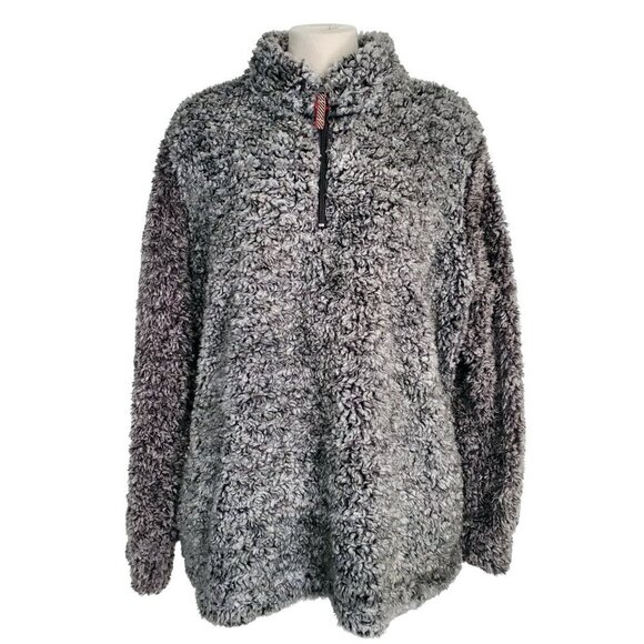 Weatherproof Vintage Ladies' Cozy Sherpa Teddybear Pullover Jacket in Granite XL - Picture 5 of 16